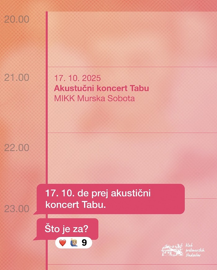 Akustični koncert skupine Tabu za zadnji vikend KUL-ture